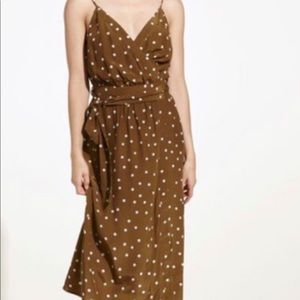 Oysho Polka Dot Tie Dress